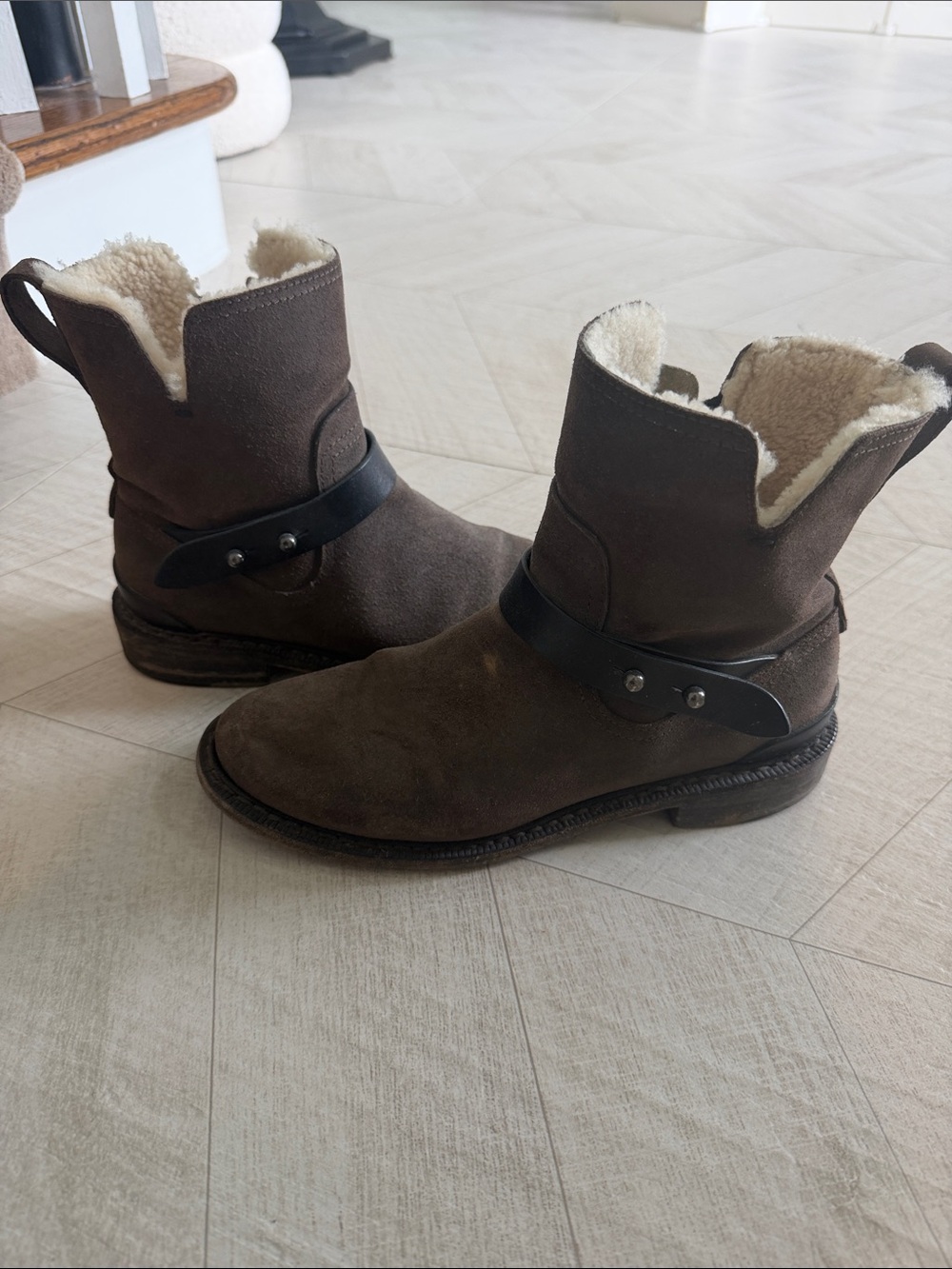 Rag & bone Brown Shearling-Lined Women’s Boots - 7.5